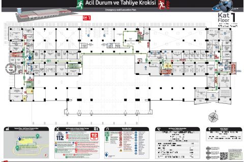 hava alanı acil durum krokisi