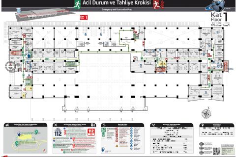 hava alanı acil durum krokisi