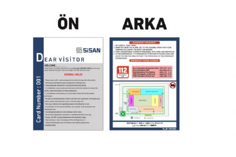 Ziyaretçi İSG İngilizce Kartı