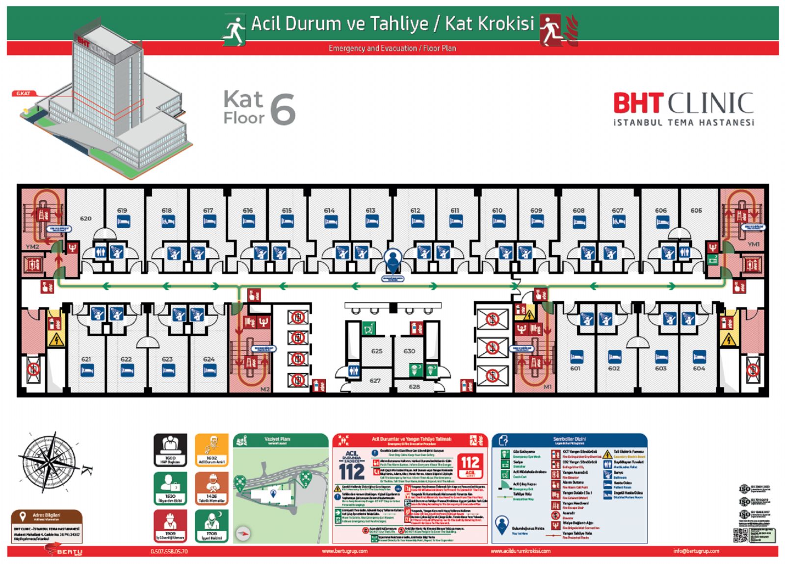 kat tahliye planı