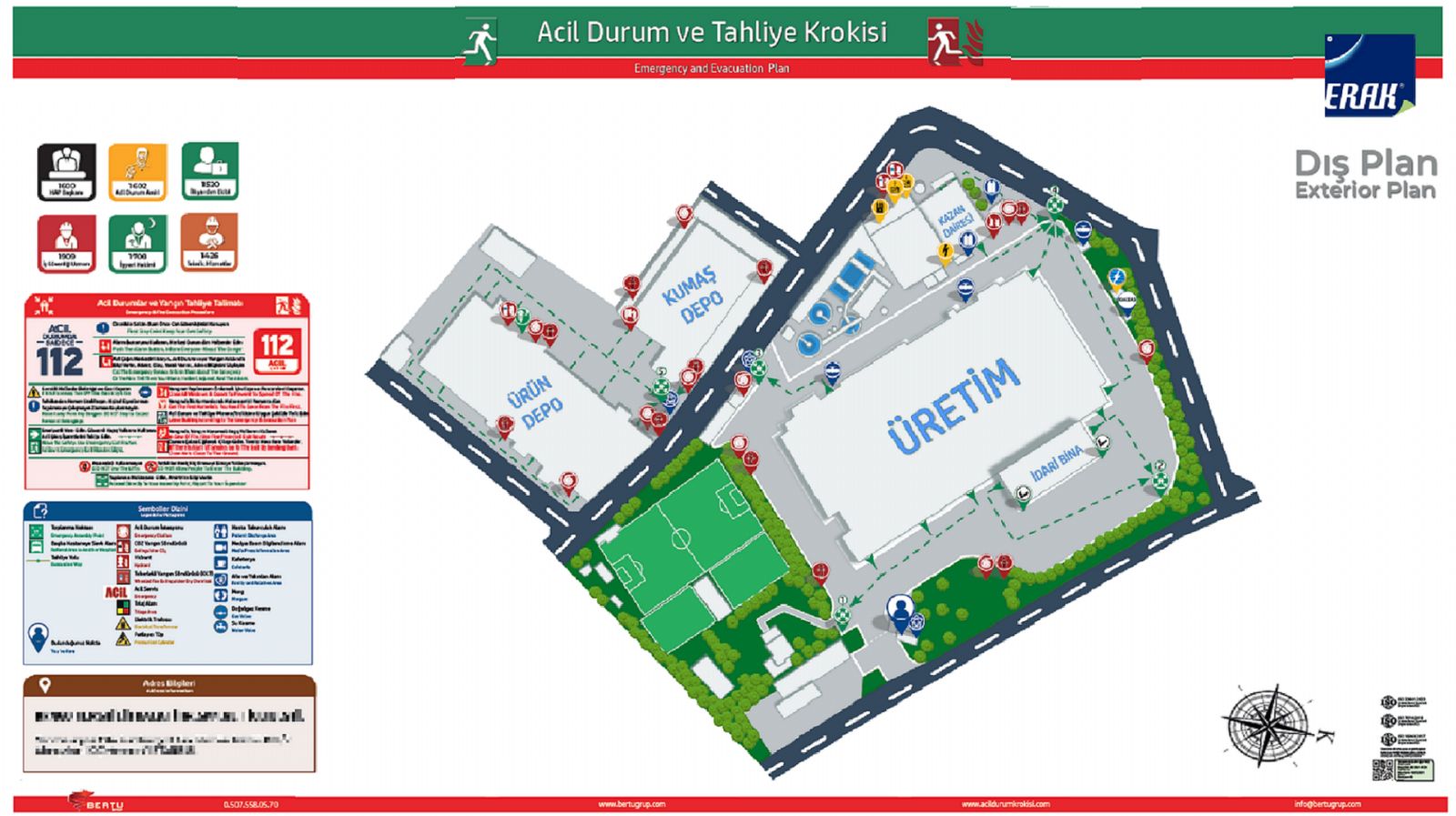 kampüs acil durum krokisi